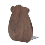 Fermalibri a forma di orso in legno