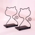 Fermalibri a forma di gatto